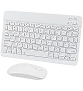 Wireless Bluetooth Keyboard and Mouse Combo, CHUYI Compact Ultra-Thin Sleek Design Cordless Recha...