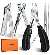 Toenail Clippers for Thick Toenails for Seniors, Slanted Curved Ingrown Toe Nail Clippers for Men...