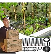 Push-to-Connect Drip Irrigation System Adjustable Irrigation System for Garden Raised Bed Automat...