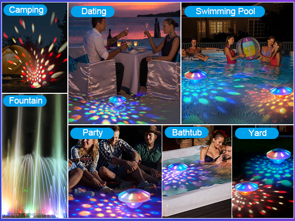 Colorful Floating Pool Lights