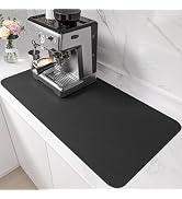 PoYang 31.5"x17" Coffee Mat X-Large, Coffee Bar Accessories for Countertop, Absorbent Dish Drying...