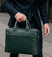 RUSTIC TOWN Leather Messenger Bag for Men - Full Grain Leather Briefcase - Laptop Satchel Office ...
