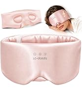 LC-dolida 3D Silk Bluetooth Sleep Mask, Mulberry Silk Sleep Mask with Bluetooth Headphones, Bluet...