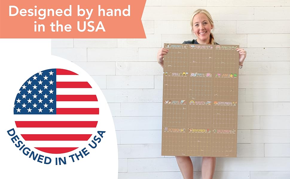one page year calendar wall calendar erasable wall year planner