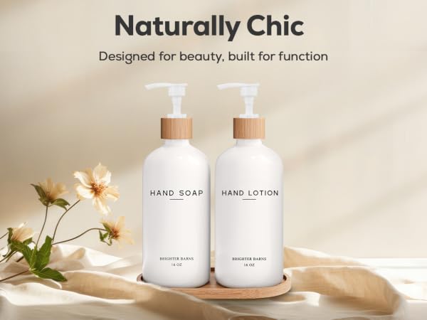 Boho Modern Naturally Chic - Luxury Soap Dispenser White