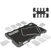 10 Slots Micro SD Card Case Holder Storage Organizer, Ultra Slim Credit Card Size Lightweight Por...
