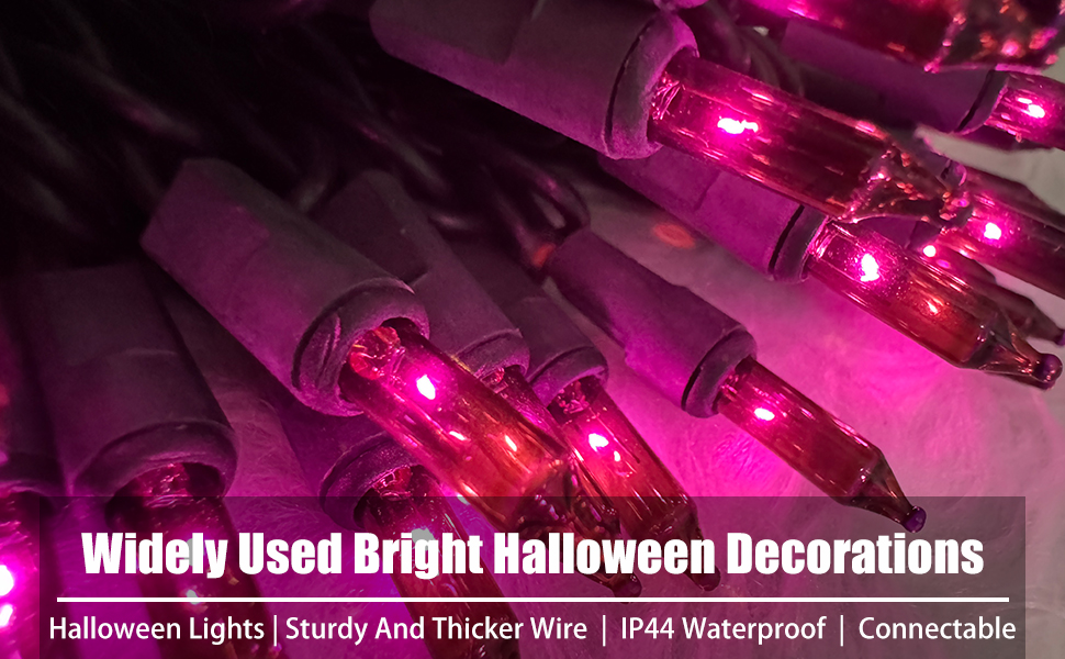 purple halloween lights