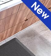 Ophanie Anti Fatigue Cushioned Mat, 9/10 inch Thick, Kitchen mats for Floor, Kitchen Rugs, Waterp...