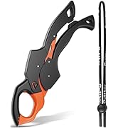pullther fishing Fish Gripper 9.2",Fish Grabber Tool with Lanyard,Fish Holder for Saltwater