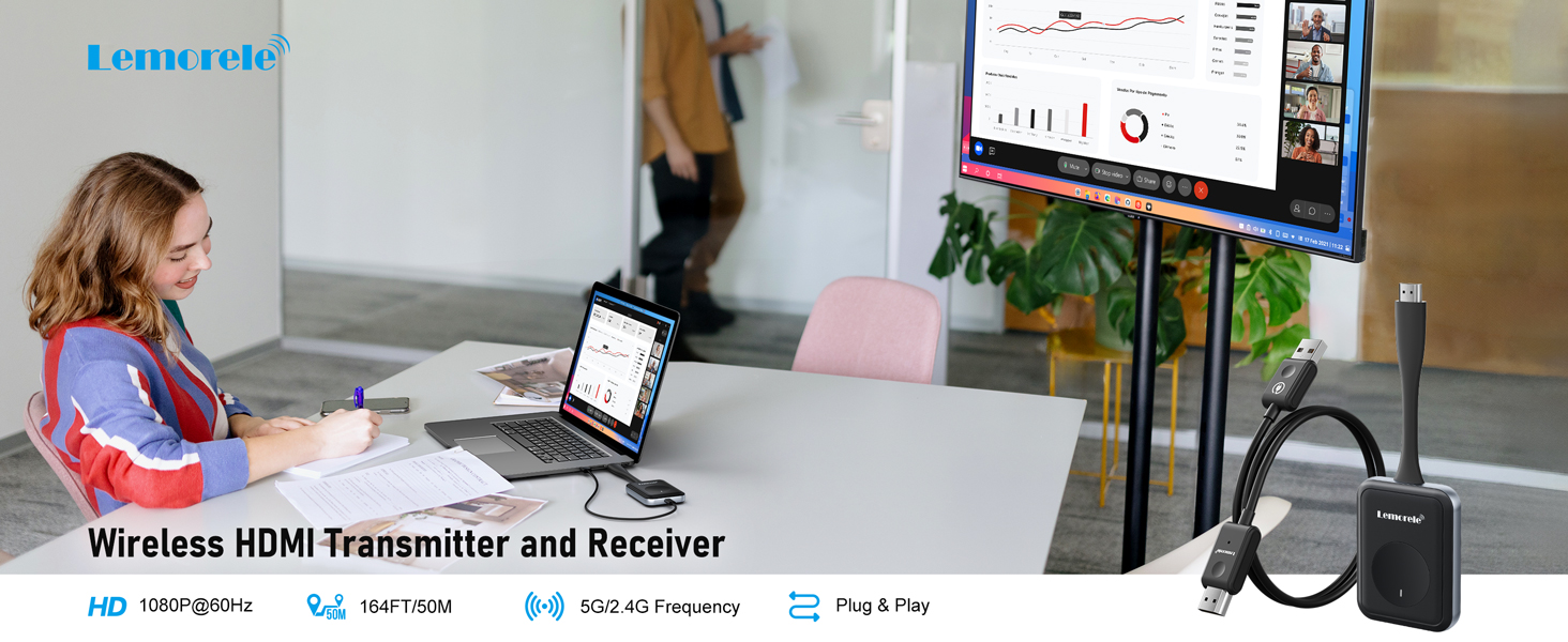 Wireless HDMI Transmitter and Receiver