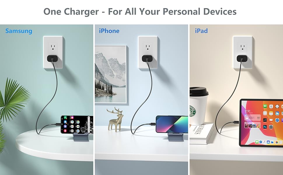 3 pack usb c charger