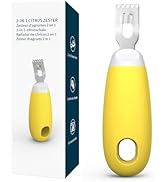 KITCHENDAO Citrus Lemon Peeler Zester Tool with Specially Designed Channel Knife to Save Effort, ...