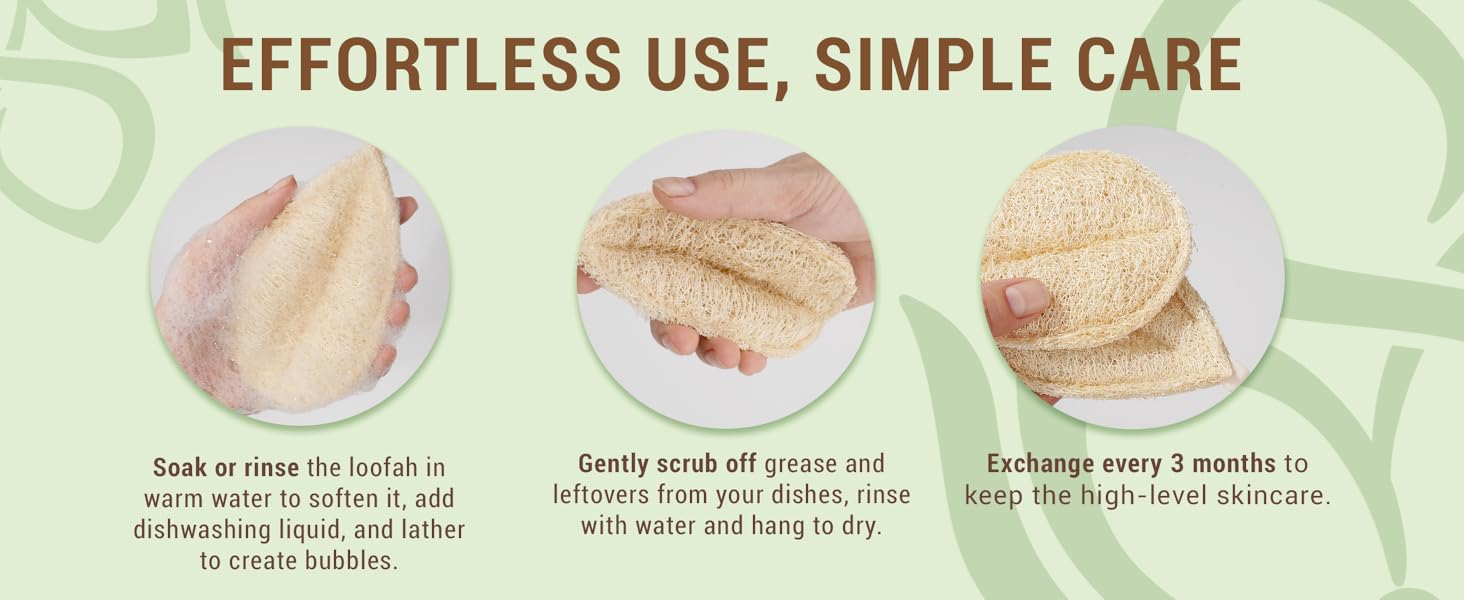 How to use Herbvian loofah sponges