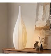RONDURE 20.6" Modern Ceramic Table Lamp, Modern Bedside Lamps for Bedroom, Living Room and Nights...