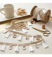 IDONGCAI Boho Tassel Fringe Trim with Faux Shell Charms for Sewing 3yards | Hand-tied fringes, du...