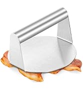 Smash Burger Press, HaSteeL 5.5-Inch Stainless Steel Burger Press, Non-Stick Grill Press for Flat...