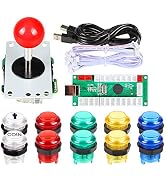 Arcade Buttons EG STARTS 1 Player DIY Kit Joystick 5V LED Arcade Button for Arcade Stick PC Games...