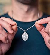 Made by Nami Mens Silver Necklace with Pendant Handmade 23