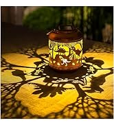 Dinosaur Solar Lanterns Outdoor Waterproof,Hanging Solar Lights Dinosaur Gifts for Women Men Meta...