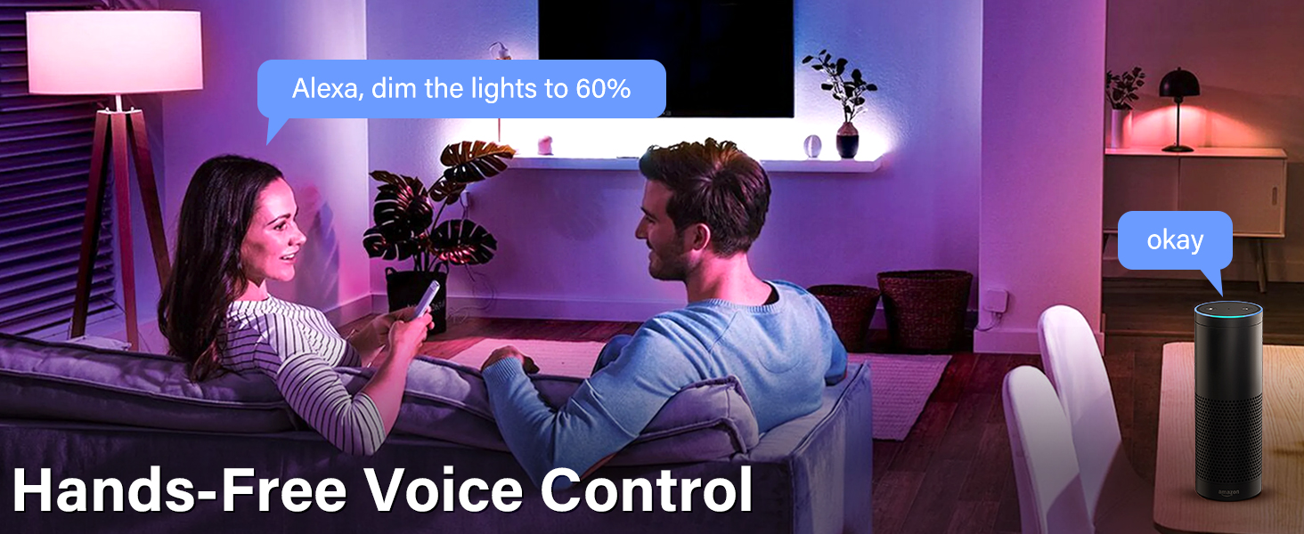 Alexa smart led bulb voice control
