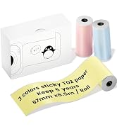 Sticker Printer Paper Compatible with Phomemo M02/Memoking T02/XenGro AHM2/NDYIN D21/Anycash S1/i...