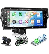 Motorcycle CarPlay Screen 6.86 Inch Portable Wireless Carplay Android Auto for Motorbike IP68 Wat...