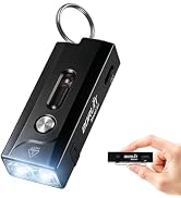 BORUIT A1 Mini Keychain Flashlight with Clip, Magnetic and Sidelight | Small Flashlights Powerful...