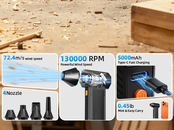 130000RPM Electric Air Duster
