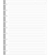 9-Disc Discbound Lined Refill Paper, Classic Size Pre-punched Happy Planners Inserts, 100Sheets/2...