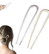 French Hair Pin, U-shaped Hair Pins for French Twist Hair, Hair Pins for Women, Vintage French...