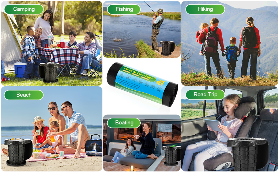 portable toilet bags