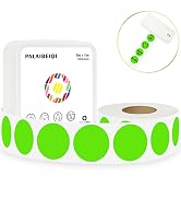 1'' Circle Thermal Sticker Labels Round Self-Adhesive Direct Thermal Labels Paper Roll Thermal St...