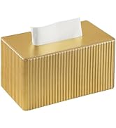 MEIBOOCH PU Leather Tissue Box Cover, Rectangle Tissue Box Holder with Magnetic Closure, Decorati...