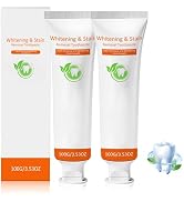 2Pcs Radiant Whitening Toothpaste, Whitening and Stain Removal, Teeth Whitening Kit, Tooth Stain ...