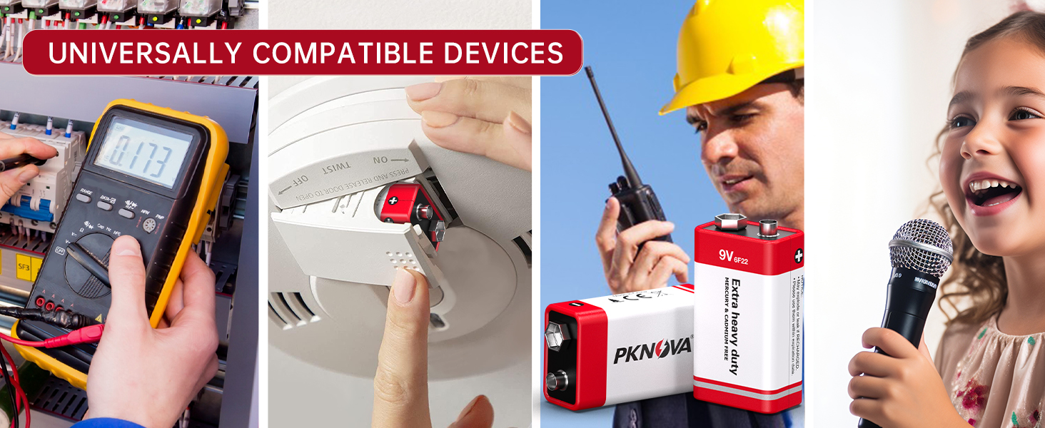 PKNOVA 9V Carbon Battery