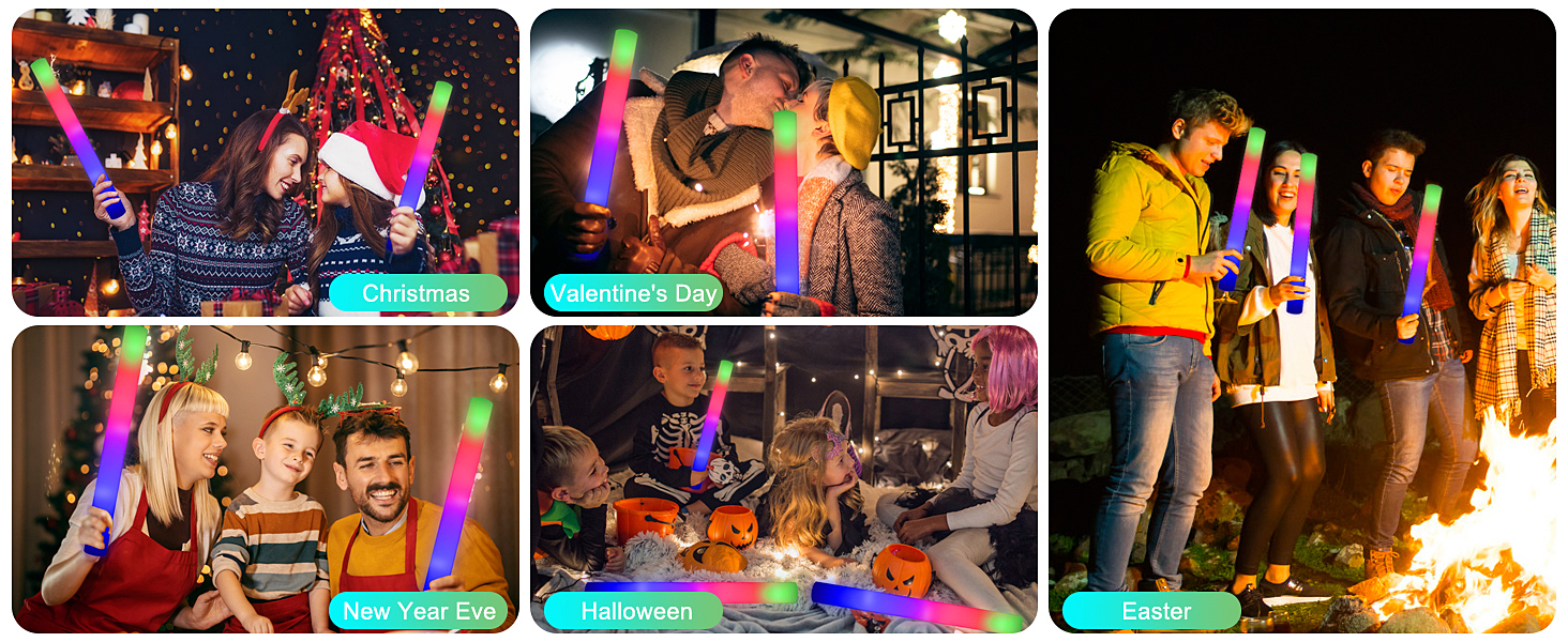 LIGHT UP FOAM GLOW STICKS