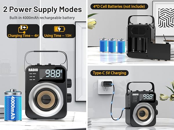Radio Portable AM FM WB SW