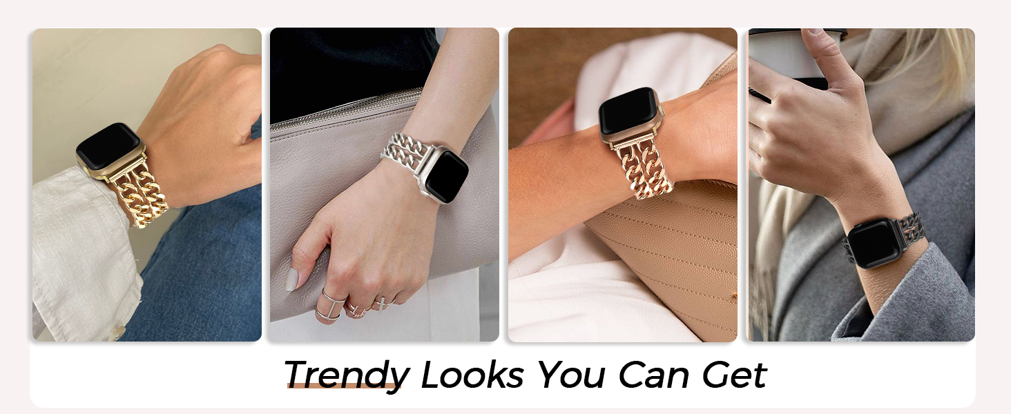 gold apple watch bands for women gold chain bracelet metal apple watch band