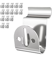 Amuille Heavy Duty Vinyl Siding Hooks 15 Pack, Stainless Steel Siding Clip for Hanging Outdoor De...