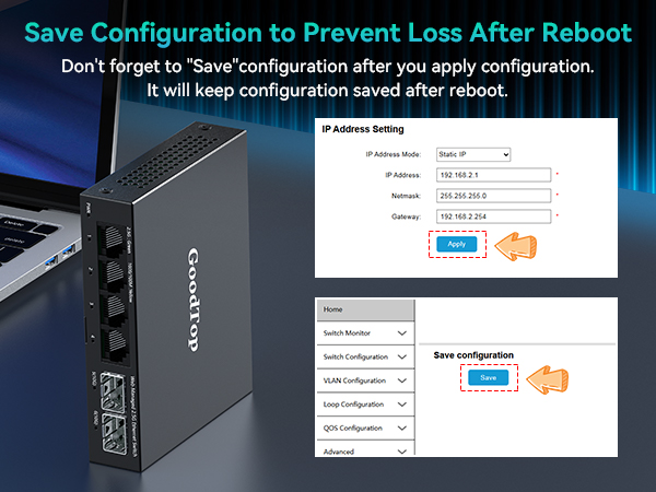 Save configuration