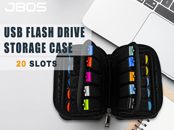 Flash Drive Case 20 Slots USB Storage Case