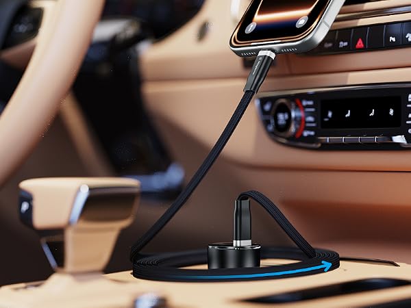 Self-Coiling Type C Charging Cable
