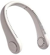SUNSEATON Hands-Free Neck Fan, Personal Portable Fan 3 Speeds, Bladeless Display, Stereo Airflow ...