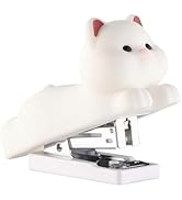 Honagu Mini Cute Animal Stapler with Staples, Cartoon Stereoscopic Silicone (PVC) Stapler, Labor-...