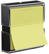 SMART&COOL Magnetic Pop-Up Note Dispenser for 3 x 3 in Pop-Up Sticky Notes, 1Pack, Clear & Black ...