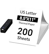 MT610 M08F 200 Sheets Thermal Printer Paper 8.5 x 11 for MT610 Pro, D810, M08F, M832, M08E, A285M...