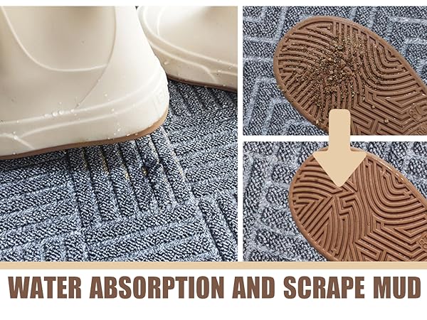 Fylyz doormat can scrape off the dust on your the shoe easily