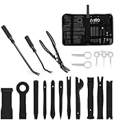 GOOACC 19Pcs Trim Removal Tool Set Panel Fastener Clips Removal Automotive Plastic Upholstery Pli...