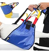 Transfer Sling Gait Belts, Padded Assist Transfer Belts, Heavy Duty Patient Lift Belt, Lifting Ai...