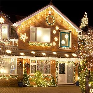 Solar Christmas Icicle Lights Outdoor